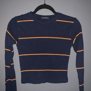 BRANDY MELVILLE MULTICOLORED STRIPED SWEATER